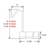 Scandvik Geometric Style Fold Down Mixer  775 Height 16000