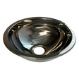 Scandvik SS Basin Sink  115 x 5  Mirror Finish 10201
