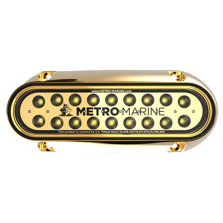 Metro Marine HighOutput Elongated Underwater Light wIntelligent Monochromatic LEDs  White 45 Beam FBME1HW345
