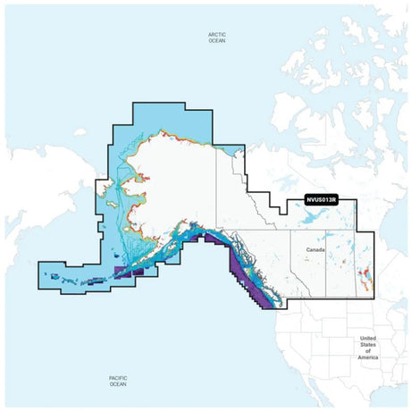 Garmin Navionics Vision NVUS013R Canada West  Alaska 010C148500