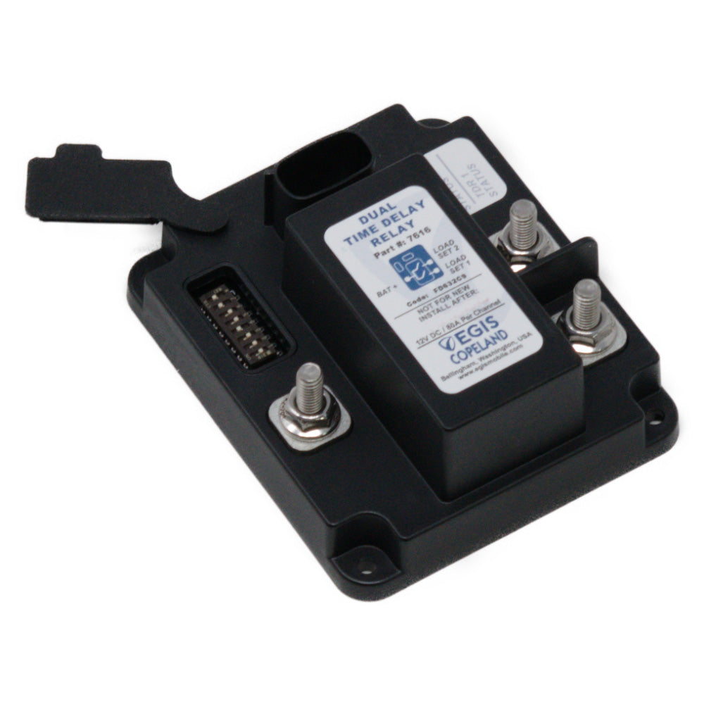 Egis TDR Series Dual Output Time Delay Relay 12V 2 x 80A 7616