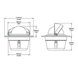 Ritchie F50 Explorer Compass  Flush Mount  Black F50