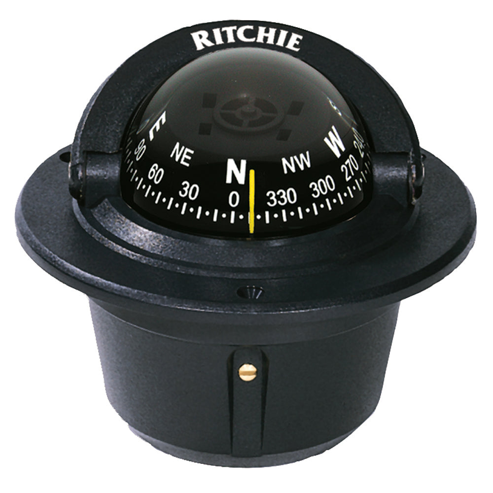Ritchie F50 Explorer Compass Flush Mount Black F50 – Oakdale Yacht Club