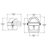 Ritchie B51 Explorer Compass  Bracket Mount  Black B51