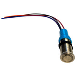 Bluewater 22mm Push Button Switch  OffOnOn Contact  BlueGreenRed LED  4 Lead 905931134