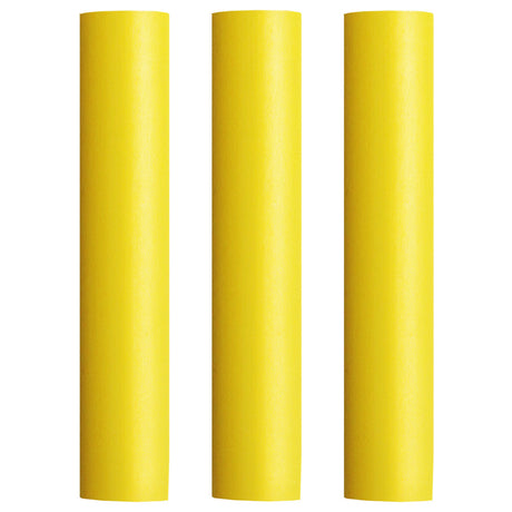 Pacer Battery Cable Heat Shrink Tubing  1 x 12  Yellow 3Pieces BEHS112YL3