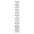 Pacer 40A Euro Style Terminal Block  12 Positions  5 Pack E400125