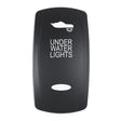 Pacer Actuator  UNDER WATER LIGHTS fV Series Contura Switches  Black  Laser Etched TopBottom Light EV2LEUW