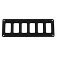 Pacer Switch Panel  6 Switch  1 Row  8 x 275  Black Powder Coated Aluminum PSC61BK