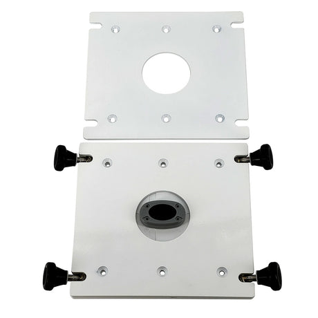 Seaview Removable Base fPedestal Mounts w10x10 Base Plate  White PMRB10