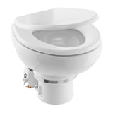 Dometic MasterFlush MF 7120  White  Electric Macerating Toilet wOrbit Base  Slow Close Seat  Freshwater  12V 9610007270