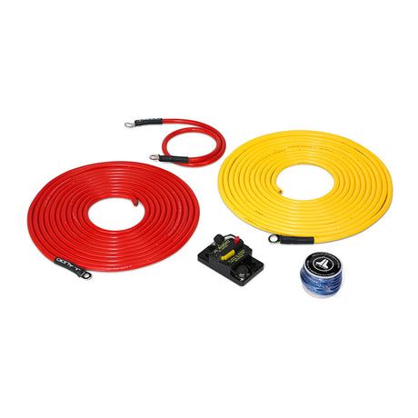 JL Audio Premium 6 AWG 12v Power Connection Kit fSingle Amplifier Within 20 of Battery  XMDPCS50A1L20 0101341800