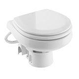 Dometic MasterFlush 7260 White Electric Macerating Toilet wOrbit Base  Raw Water  12V 9610007285