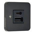 Scanstrut TILE USBAUSBC Interior Charging Socket  1224V  Black Bezel SCTILE10