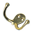 SeaDog Double Coat Hook  Cast Brass 6715101
