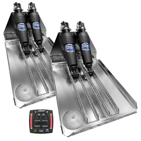 Bennett Marine BOLT 14x23 Dual Electric Trim Tab System wOne Box Indication Unit BOLT1423HDOBI