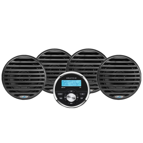 Aquatic AV Economy Gauge StereoSpeakers Kit  Black EG100