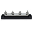 Bluewater Common Stud Busbar 4 Gang  Black 312303B020