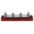 Bluewater Common Stud Busbar 4 Gang  Red 312303B025
