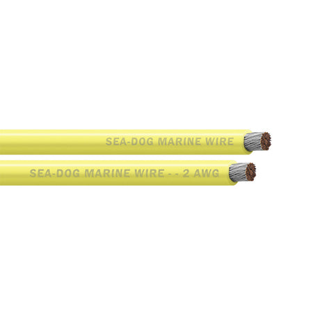 SeaDog 2 AWG Yellow Battery Cable  50 8002031