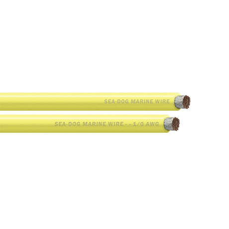 SeaDog 10 AWG Yellow Battery Cable  250 8011035