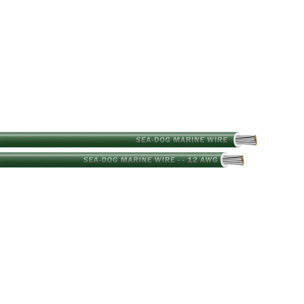 SeaDog 12 AWG Green Primary Wire  1000 8012049