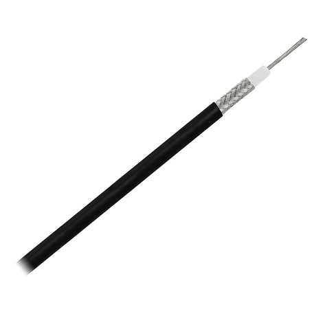 Pacer RG58AU Coax Cable Stranded TV Cond TV Braid  Black Jacket  150 MRG58AU150