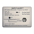 SafeTAlert 25 Series Surface Mount Dual Carbon MonoxidePropane Alarm  12V Hardwire  White 25741WT