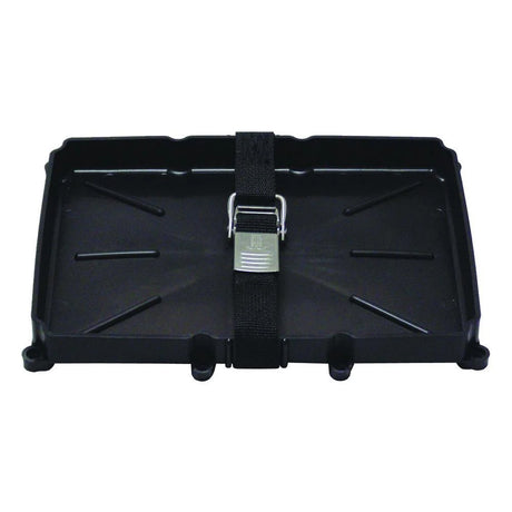 TH Marine 24 Series Battery Holder Tray wStainless Buckled Strap NBH24SSCDP