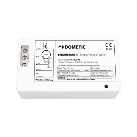 Dometic SmartStart III Single Phase Soft Starter f230V GT16 Marine Air Conditioner 9610003000