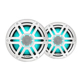 JL Audio M200 Marine Speakers 77 wLED  White Sport Grille 0100475700
