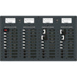 Blue Sea 8086 AC 3 Sources 12 PositionsDC Main 19 Position Toggle Circuit Breaker Panel  White Switches 8086