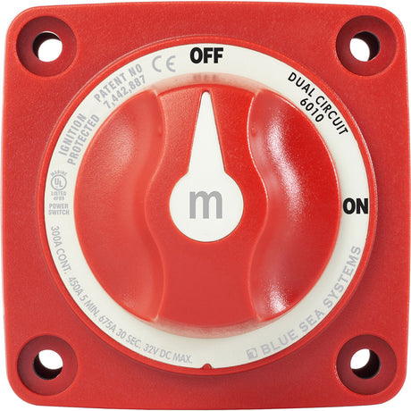 Blue Sea 6010 mSeries Mini Battery Switch Dual Circuit 6010