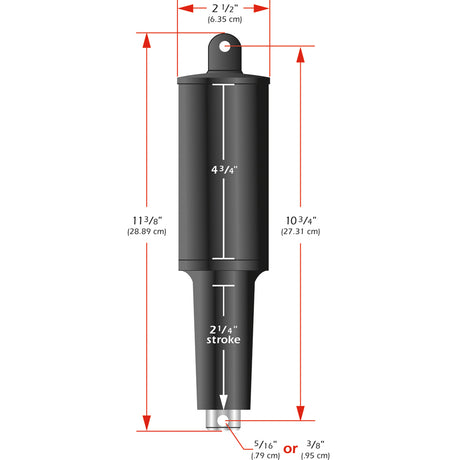 Lenco 101XD Extreme Duty Actuator  12V  2 14 Stroke  38 Hardware 15056001