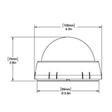 Ritchie XP98W XPort Tactician Compass  Surface Mount  White XP98W