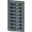 Blue Sea 4378 WeatherDeck Water Resistant Circuit Breaker Panel  8 Position  Grey 4378