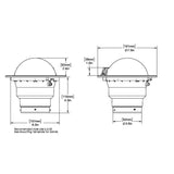 Ritchie FB500 Globemaster Compass  Flush Mount  Black  12V  5 Degree Card FB500