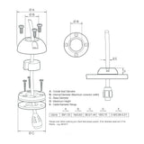 Scanstrut DS16S Vertical Cable Seal  Stainless Steel DS16S