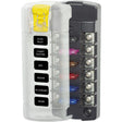 Blue Sea 5035 ST Blade Fuse Block wCover  6 Circuit Independent wo Negative Bus 5035
