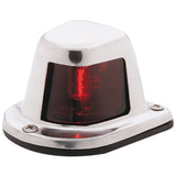 Attwood 1Mile Deck Mount Red Sidelight  12V  Stainless Steel Housing 66319R7