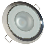 Lumitec Mirage  Flush Mount Down Light  Glass FinishPolished SS  4Color RedBluePurple Non Dimming wWhite Dimming 113110