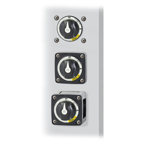 Blue Sea 6011200 mSeries Battery Switch Dual Circuit Plus  Black 6011200