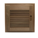 Whitecap Teak Louvered Door  Frame  Right Hand  15 x 15 60722