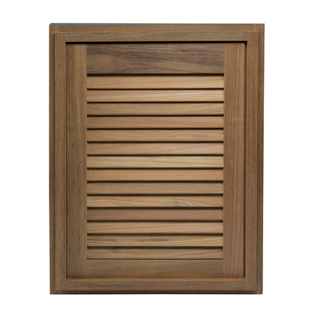 Whitecap Teak Louvered Door  Frame  Right Hand  15 x 20 60724