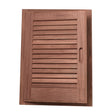 Whitecap Teak Louvered Door  Frame  Left Hand  15 x 20 60725