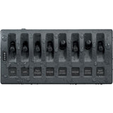 Blue Sea 4309 WeatherDeck 12V DC Waterproof Switch Panel  8 Position 4309