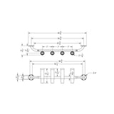 TACO 4Rod Transom Mount Rod Rack F313504BSA1