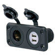 Marinco SeaLink Deluxe Dual USB Charger  12V Receptacle 12VCOMBO
