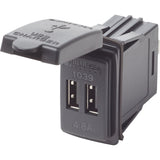 Blue Sea Dual USB Charger  24V Contura Mount 1039
