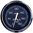 Faria Chesapeake Black 4 Tachometer  6000 RPM Gas Inboard  IO 33710